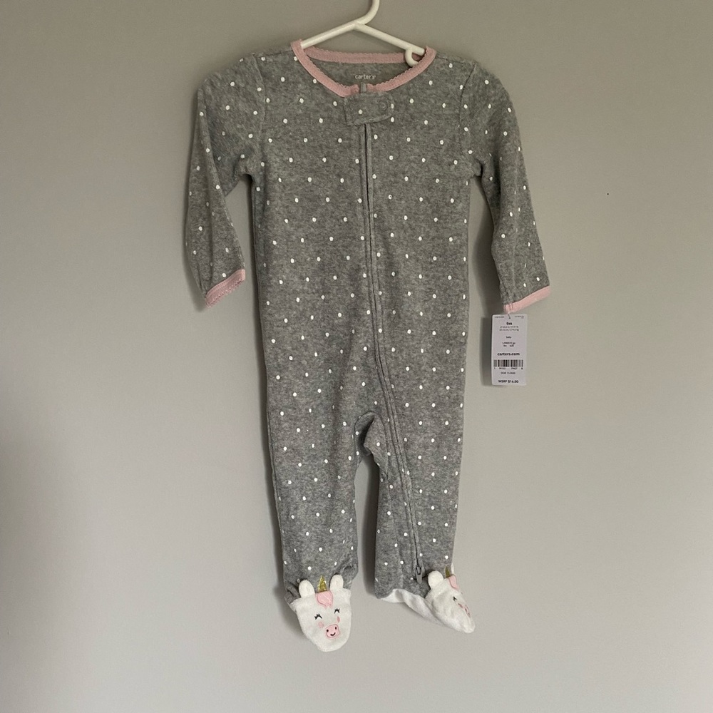 ⭐️5/$12⭐️ NWT Carter’s Unicorn Footie